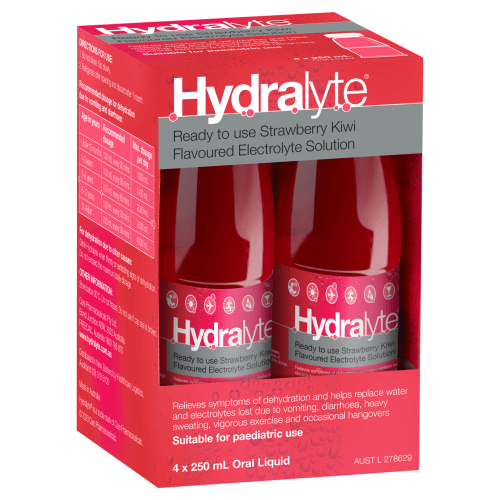 HYDRALYTE - Ready to use Electrolyte Solution 4x 250mL - 3 FLAVOURS - Hydralyte - 2 - Health - ThePharmacy