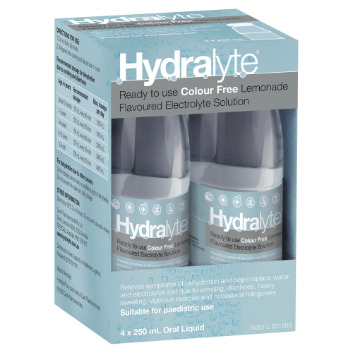 HYDRALYTE - Ready to use Electrolyte Solution 4x 250mL - 3 FLAVOURS - Hydralyte - 3 - Health - ThePharmacy