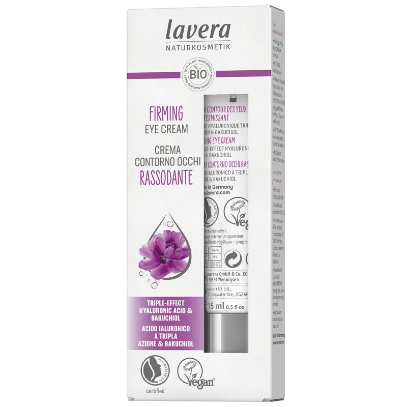 LAVERA - Firming Eye Cream Karanja Oil / Hyaluronic Acid 15ml - Lavera - 1 - Beauty & Essentials - ThePharmacy