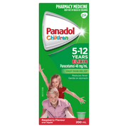 PANADOL - Children 5 to 12 Years Elixir Raspberry Flavour 200mL - Panadol - 1 - Health - ThePharmacy