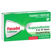 PANADOL - Children Suppositories 5 to 12 Years 250mg 10 Pack - Panadol - 1 - Health - ThePharmacy