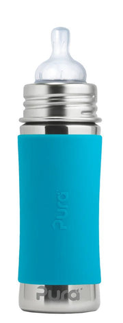 PURA KIKI - 325mL Infant Bottle - Stainless Steel with Sleeve - 3 COLOURS - Pura - 1 - Baby & Kids - ThePharmacy