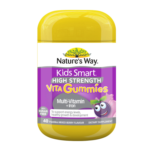 NATURE'S WAY - Kids Smart Vita Gummies High Strength Multi-Vitamin + Iron - 40 Pastilles