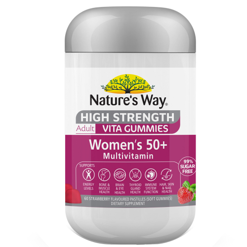 NATURE'S WAY - High Strength Adult Vita Gummies Women's 50+ Multivitamin - 60 Pastilles