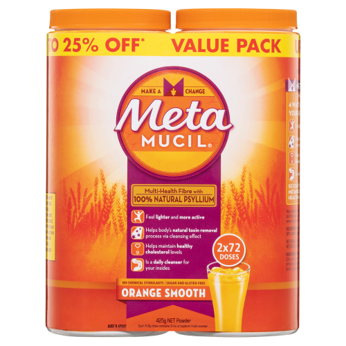 METAMUCIL - Daily Fibre Supplement Smooth Orange - 5 OPTIONS