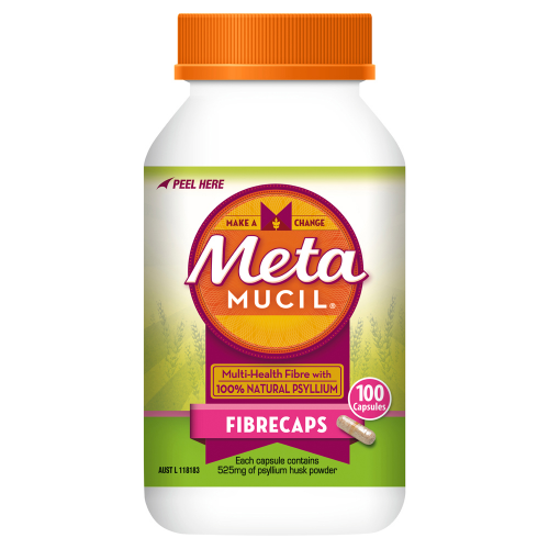 METAMUCIL - Daily Fibre Supplement Fibrecaps - 3 OPTIONS