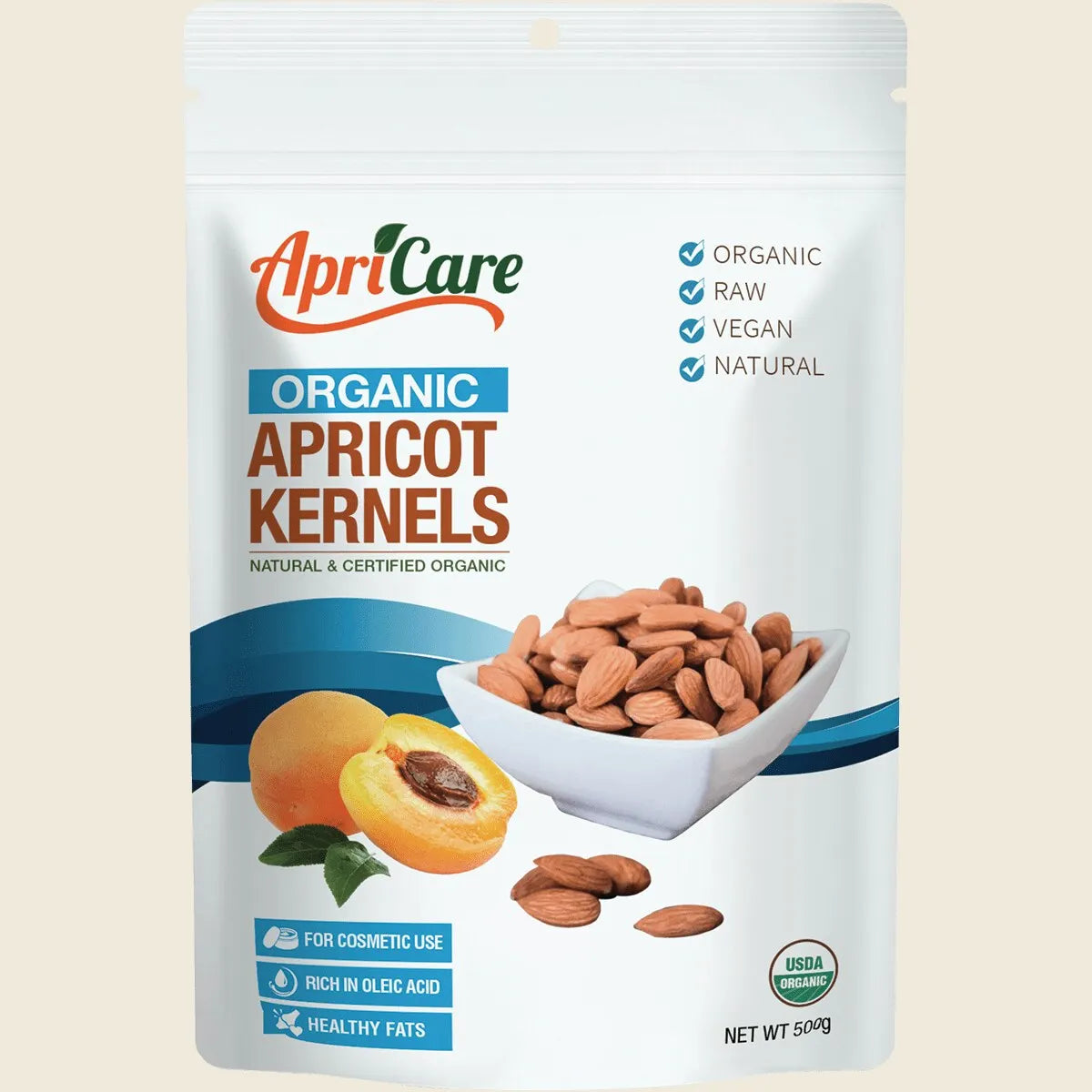 Apricot Kernels Organic Raw 500g