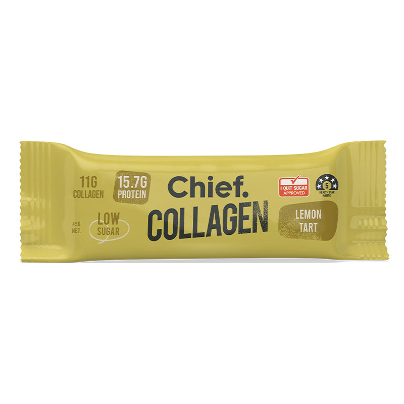 CHIEF NUTRITION - Collagen Protein Bar 45g | 12 Pack - 8 OPTIONS