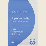 AMAZING OILS - Epsom Salts Detox Bath Soak Pure Magnesium Sulphate - 2 SIZES - AMAZING OILS - 1 - Beauty & Essentials - ThePharmacy