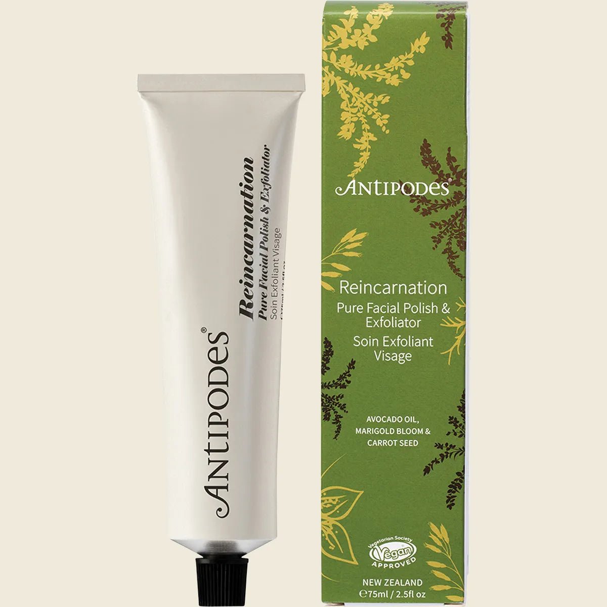 Antipodes Reincarnation Pure Facial Polish & Exfoliator 75ml - Antipodes - 1 - Beauty & Essentials - ThePharmacy