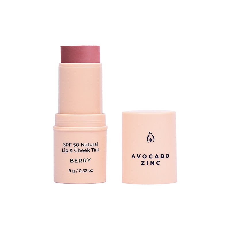 AVOCADO ZINC - SPF50 Natural Lip & Cheek Tint 9g - 5 COLOURS - AVOCADO ZINC - 2 - Beauty & Essentials - ThePharmacy
