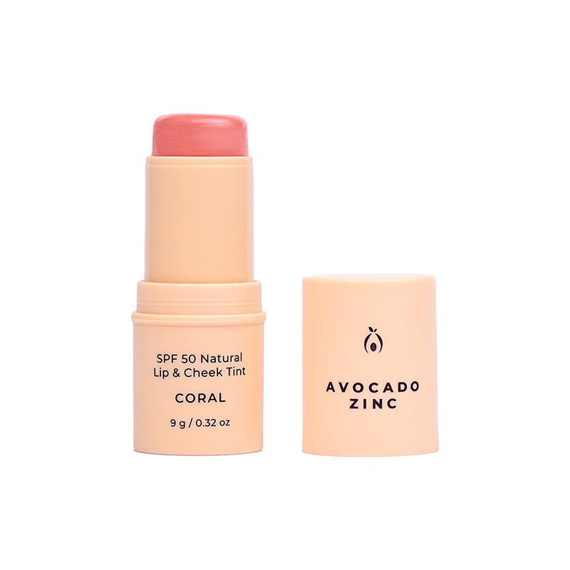 AVOCADO ZINC - SPF50 Natural Lip & Cheek Tint 9g - 5 COLOURS - AVOCADO ZINC - 1 - Beauty & Essentials - ThePharmacy