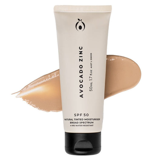 AVOCADO ZINC - SPF50 Natural Tinted Moisturiser Light 50ml - AVOCADO ZINC - 1 - Beauty & Essentials - ThePharmacy