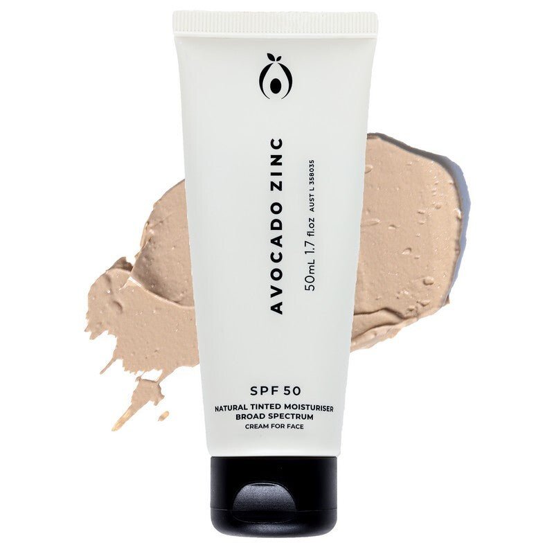 AVOCADO ZINC - SPF50 Natural Tinted Moisturiser Light - Medium 50ml - AVOCADO ZINC - 1 - Beauty & Essentials - ThePharmacy