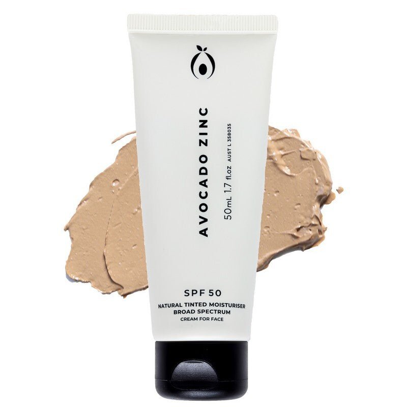 AVOCADO ZINC - SPF50 Natural Tinted Moisturiser Medium - Dark 50ml - AVOCADO ZINC - 1 - Beauty & Essentials - ThePharmacy