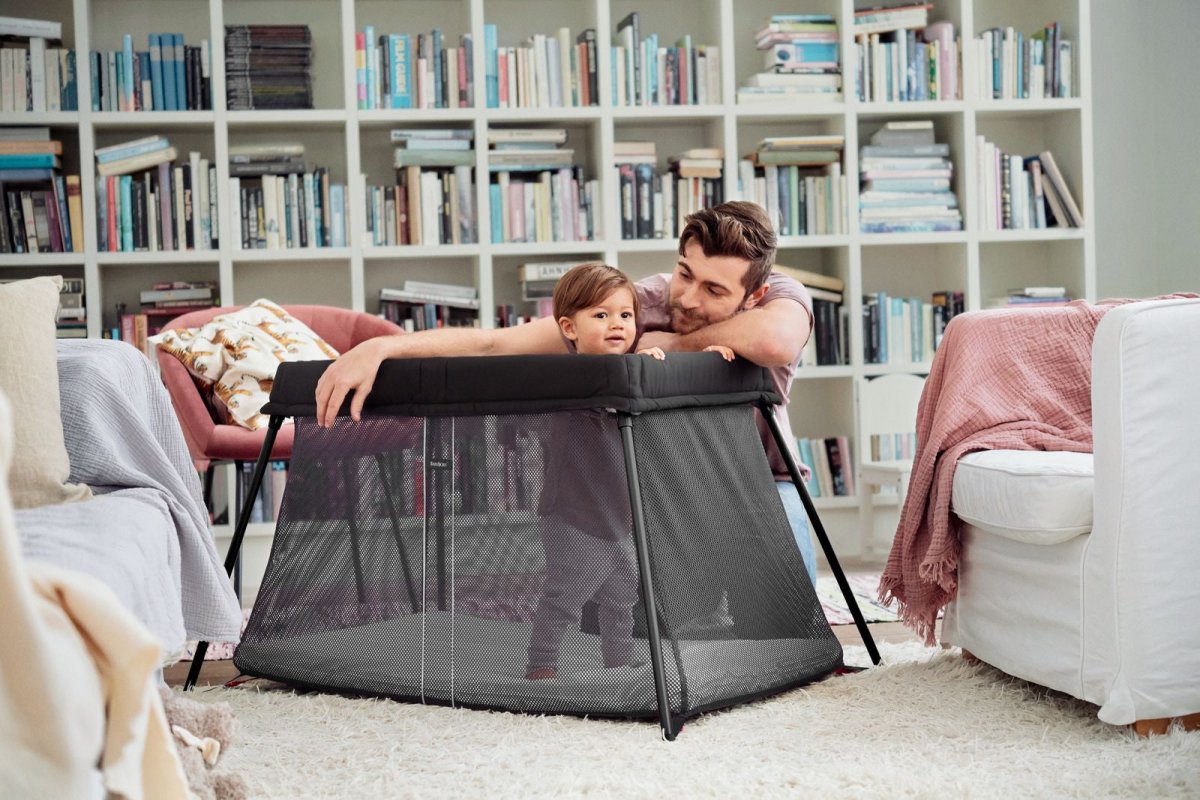 BabyBjorn Travel Cot Light - Black Mesh - BabyBjorn - 2 - Baby & Kids - ThePharmacy