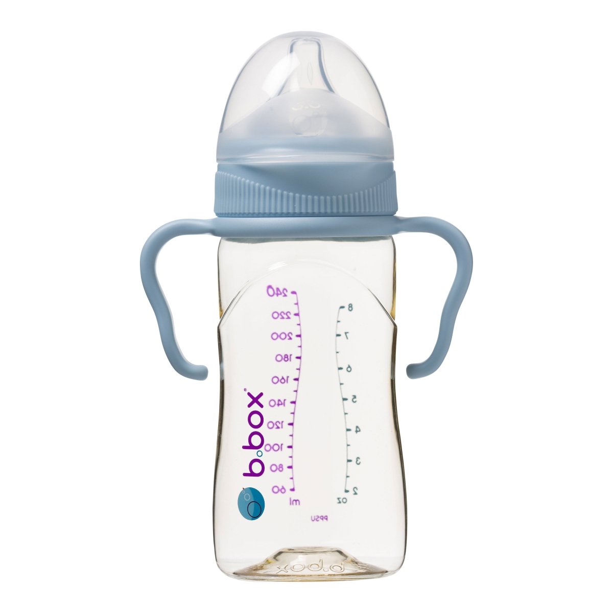 b.box PPSU Baby Bottle 240mL - Lullaby Blue - B.Box - 4 - Baby & Kids - ThePharmacy