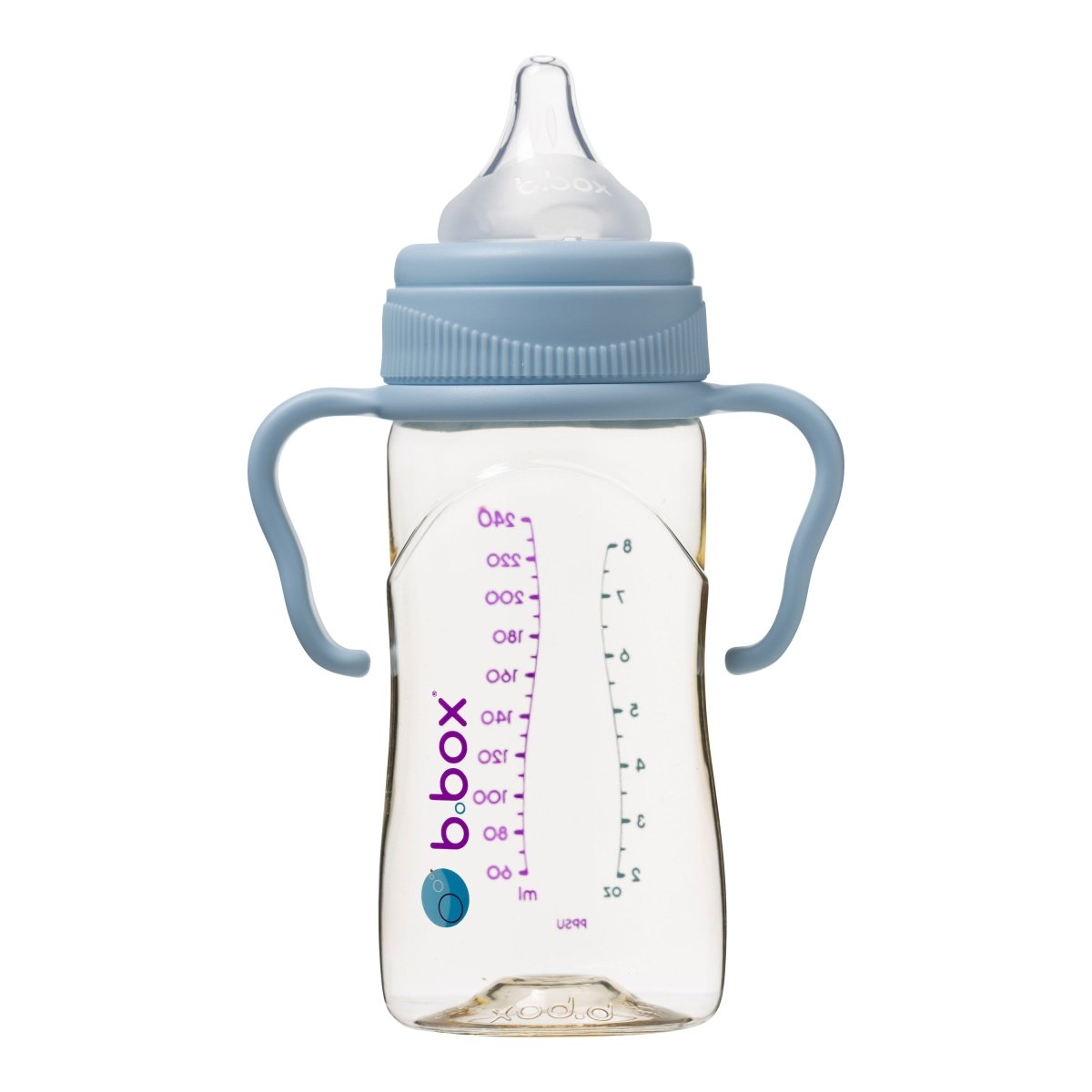 b.box PPSU Baby Bottle 240mL - Lullaby Blue - B.Box - 8 - Baby & Kids - ThePharmacy