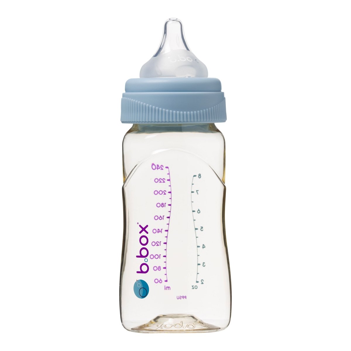 b.box PPSU Baby Bottle 240mL - Lullaby Blue - B.Box - 3 - Baby & Kids - ThePharmacy