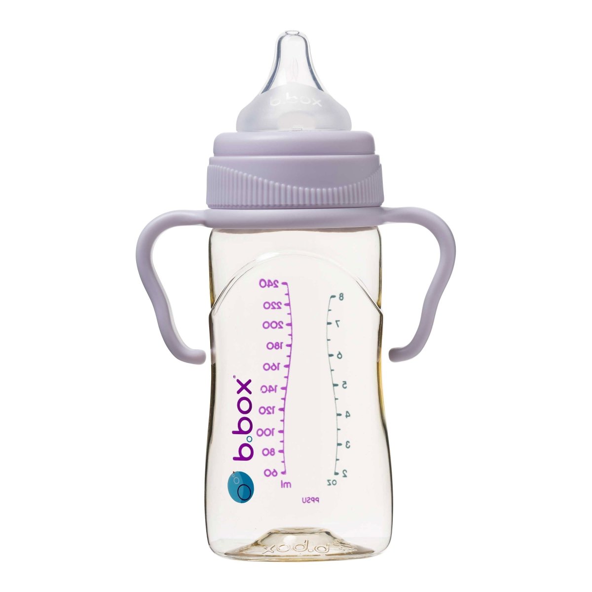 b.box PPSU Baby Bottle 240mL - Peony - B.Box - 6 - Baby & Kids - ThePharmacy