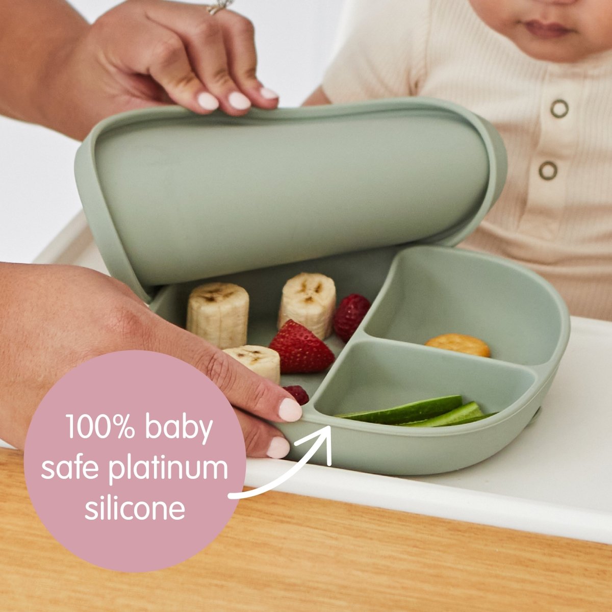 b.box Silicone Plate + Lid - B.Box - 33 - Baby & Kids - ThePharmacy