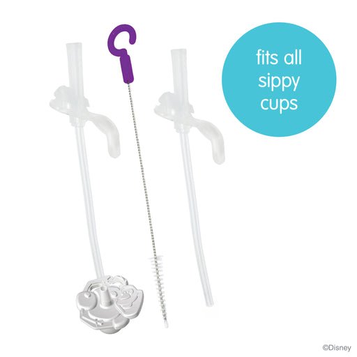 b.box - The Essential Sippy Cup Replacement Straws and Cleaner - Mickey Mouse / Princess Ariel - B.Box - 10 - Baby & Kids - ThePharmacy