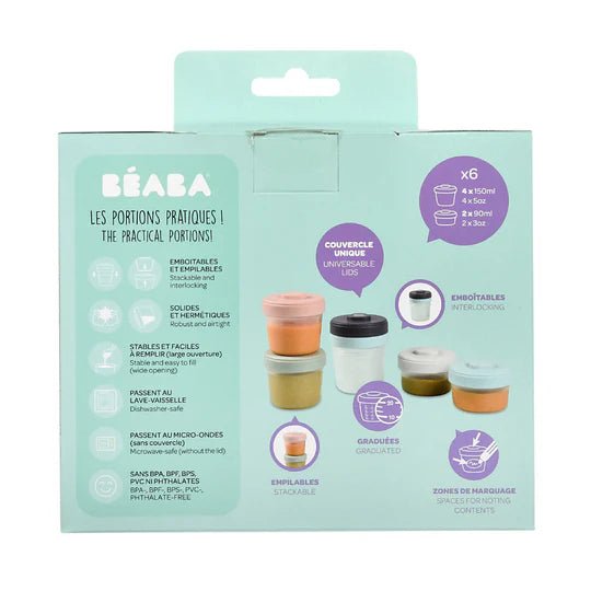 BEABA - Clip Portions Food Storage Starter Set 90ml/150ml - ThePharmacy - 3 - ThePharmacy
