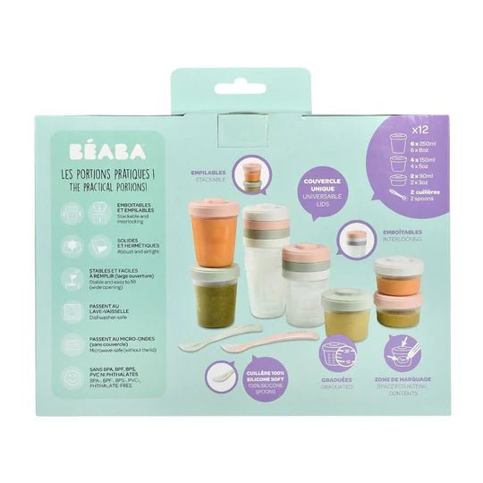 BEABA - Clip Portions Meal & Food Storage Expert Pack - 2 OPTIONS - ThePharmacy - 3 - ThePharmacy
