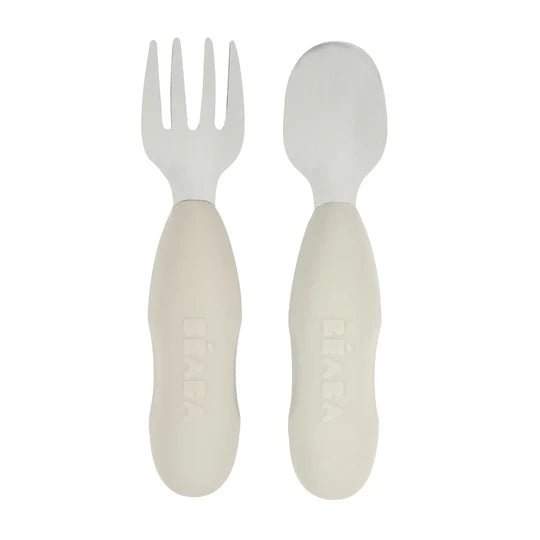 BEABA - Fork & Spoon Stainless Steel Pre - Cutlery - 2 OPTIONS - ThePharmacy - 2 - ThePharmacy