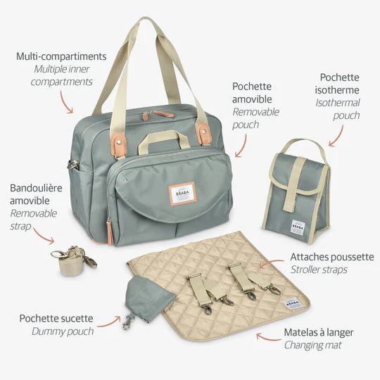 BEABA - Geneva II Changing Bag - Water Green - ThePharmacy - 3 - ThePharmacy