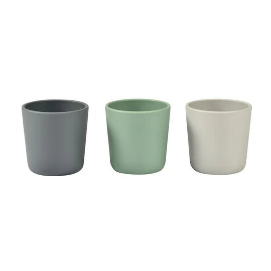 BEABA - Silicone Anti Slip Cup 3 Pack - Grey/Sage/Velvet - ThePharmacy - 1 - ThePharmacy