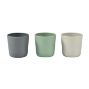 BEABA - Silicone Anti Slip Cup 3 Pack - Grey/Sage/Velvet - ThePharmacy - 1 - ThePharmacy