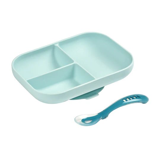 BEABA - Silicone Suction Divided Plate & Spoon - 3 OPTIONS - ThePharmacy - 2 - ThePharmacy