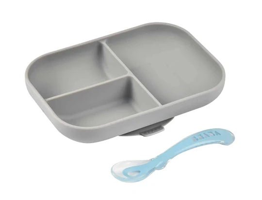 BEABA - Silicone Suction Divided Plate & Spoon - 3 OPTIONS - ThePharmacy - 3 - ThePharmacy