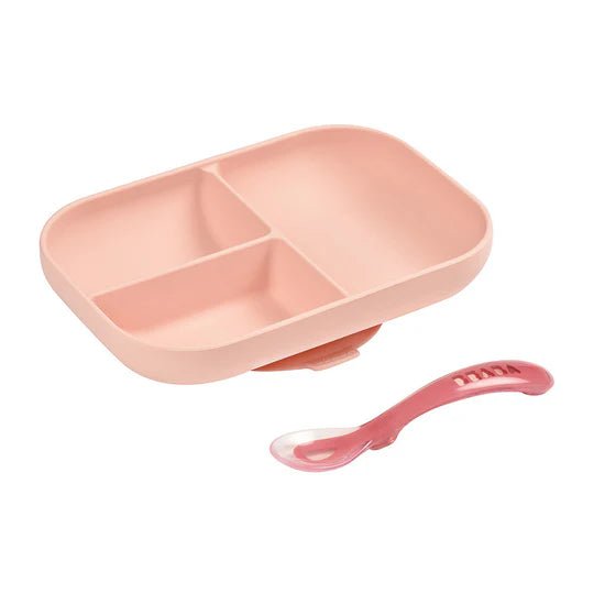 BEABA - Silicone Suction Divided Plate & Spoon - 3 OPTIONS - ThePharmacy - 1 - ThePharmacy