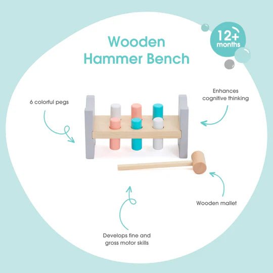 BUBBLE - Wooden Hammer Bench - ThePharmacy - 2 - Baby & Kids - ThePharmacy