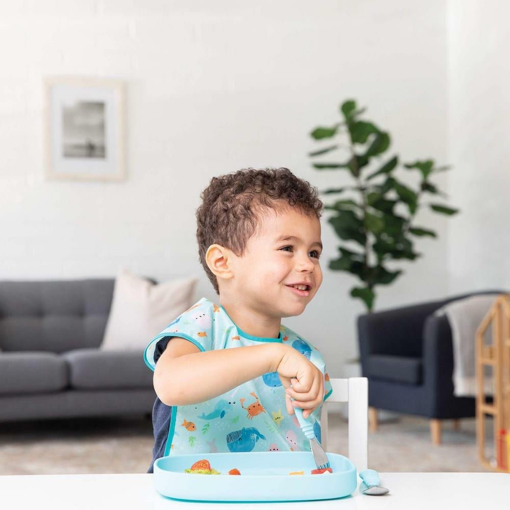 Bumkins Silicone Grip Tray - Light Blue - Bumkins - 2 - Baby & Kids - ThePharmacy