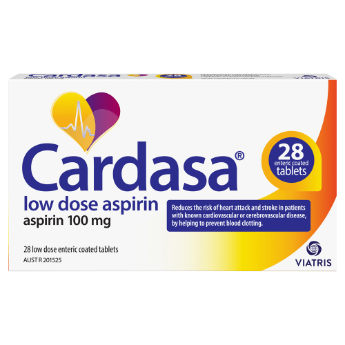 CARDASA - Aspirin 100mg Tablets - 3 OPTIONS - VIATRIS - 1 - Health - ThePharmacy
