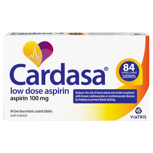 CARDASA - Aspirin 100mg Tablets - 3 OPTIONS - VIATRIS - 2 - Health - ThePharmacy