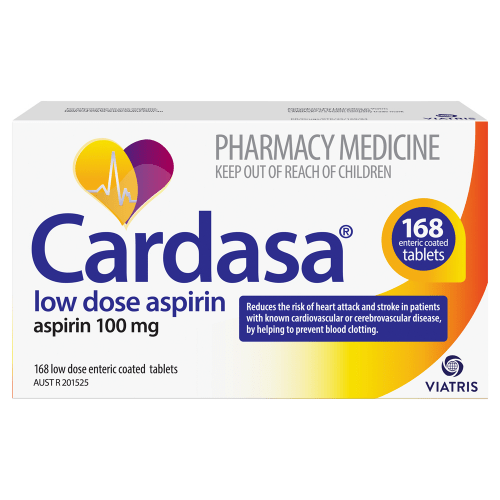 CARDASA - Aspirin 100mg Tablets - 3 OPTIONS - VIATRIS - 3 - Health - ThePharmacy