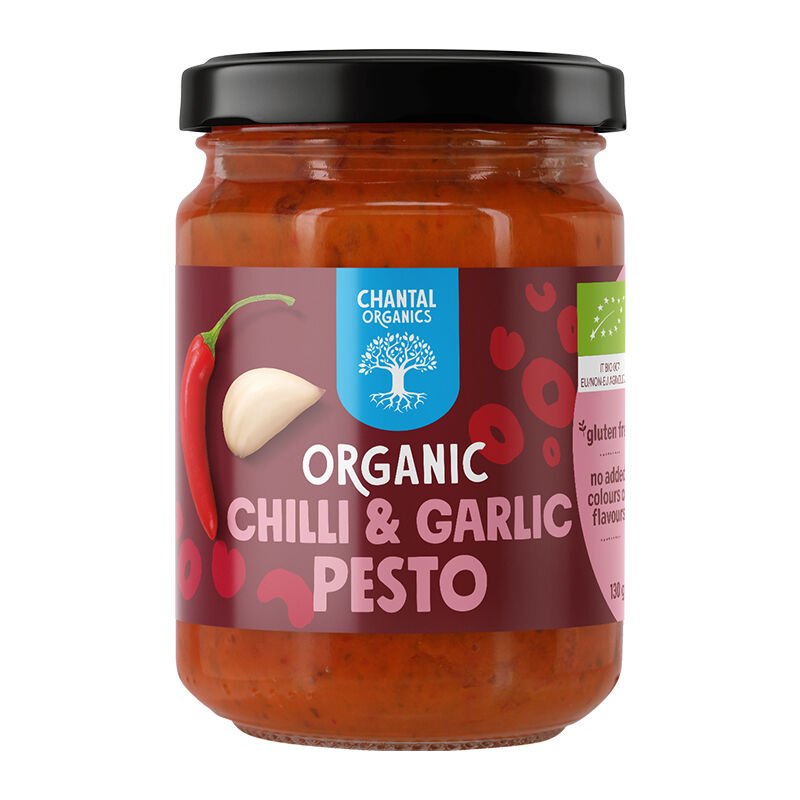 CHANTAL ORGANICS - Organic Chilli & Garlic Pesto 130g - 12 PACK - CHANTAL ORGANICS - 1 - Diet & Fitness - ThePharmacy