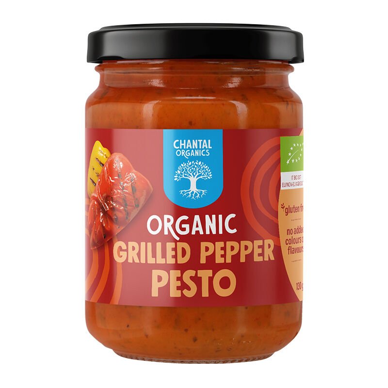 CHANTAL ORGANICS - Organic Grilled Pepper Pesto 130g - 12 PACK - CHANTAL ORGANICS - 1 - Diet & Fitness - ThePharmacy