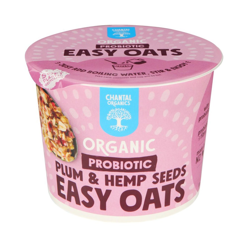 CHANTAL ORGANICS - Organic Probiotic Easy Oats 65g x 12 Pack - 2 OPTIONS - CHANTAL ORGANICS - 1 - Diet & Fitness - ThePharmacy