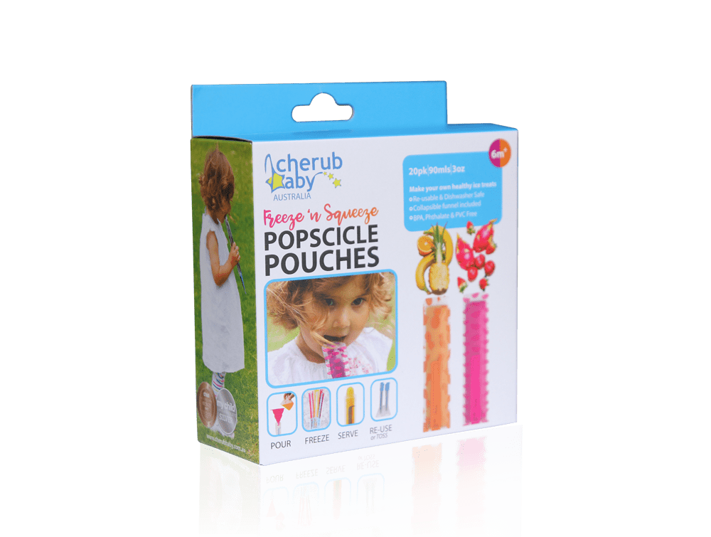 Cherub Baby Freeze n Squeeze Ice Pop Pouches - Neon Melon & Hot Pineapple 20pk - Cherub Baby - 7 - Baby & Kids - ThePharmacy