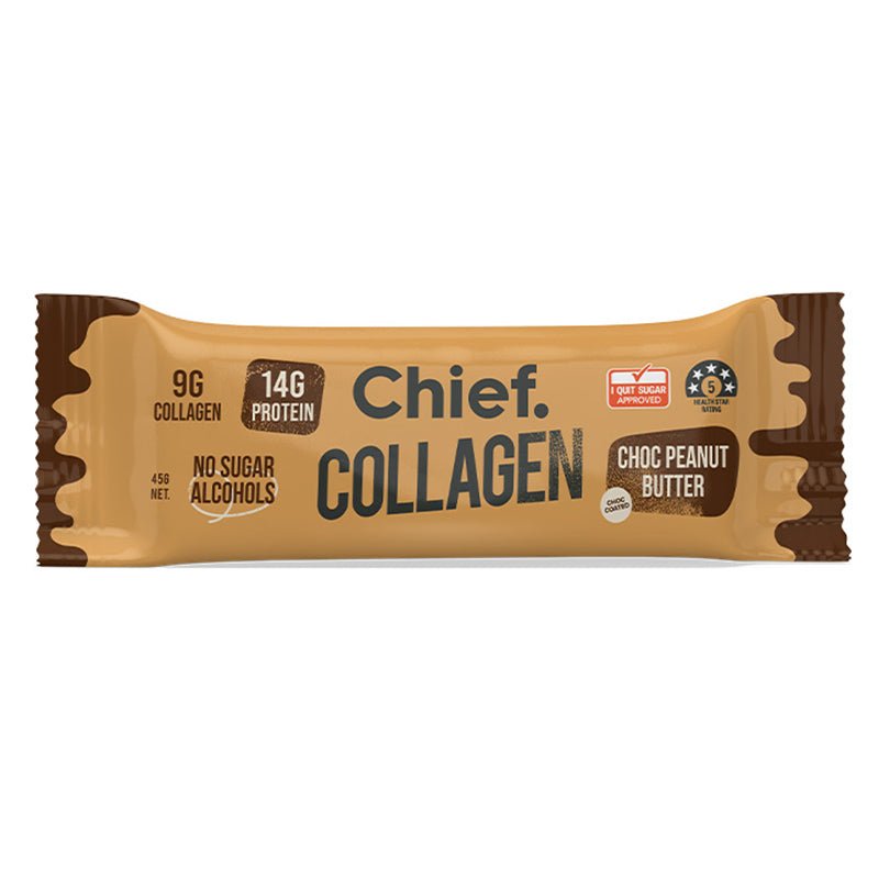 CHIEF NUTRITION - Collagen Protein Bar 45g 12 Pack - 8 OPTIONS - CHIEF NUTRITION - 6 - Diet & Fitness - ThePharmacy
