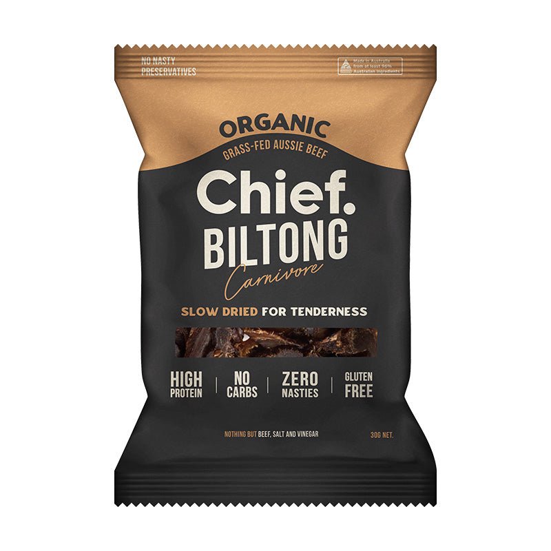 CHIEF NUTRITION - Grass Fed Biltong 30g | 12 Pack - 5 OPTIONS - CHIEF NUTRITION - 5 - Diet & Fitness - ThePharmacy