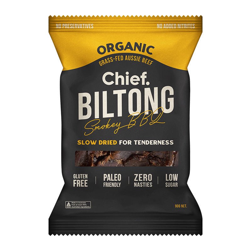 CHIEF NUTRITION - Grass Fed Biltong 90g | 6 Pack - 4 OPTIONS - CHIEF NUTRITION - 3 - Diet & Fitness - ThePharmacy
