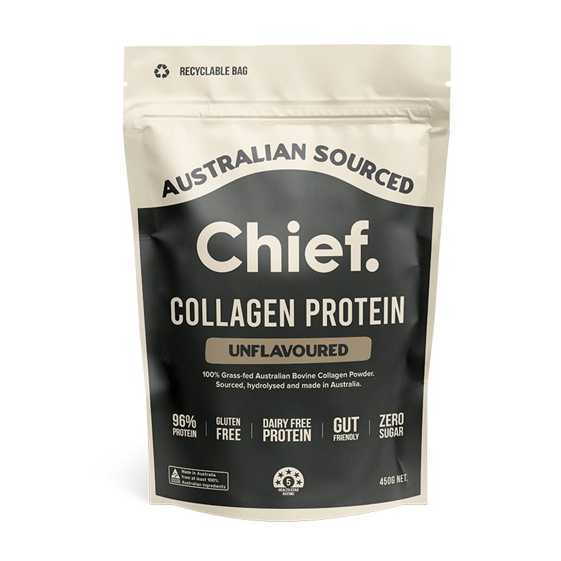 CHIEF NUTRITION - Grass - Fed Collagen Protein Powder 450g - 3 FLAVOURS - CHIEF NUTRITION - 1 - Diet & Fitness - ThePharmacy