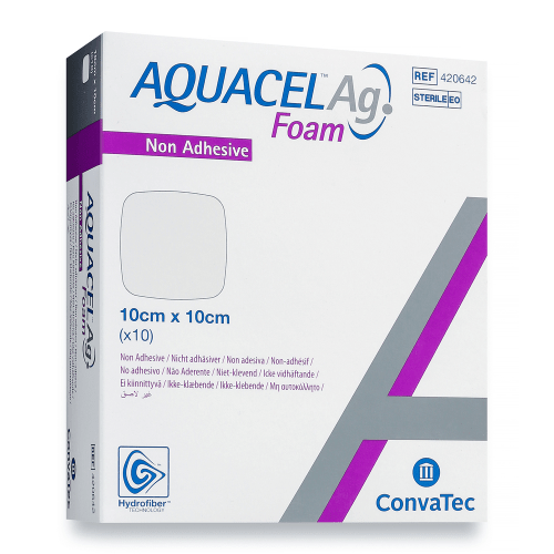 CONVATEC - Aquacel Ag Foam Dressing | 10cm x 10cm | 10 Pack - 2 OPTIONS - CONVATEC - 2 - Health - ThePharmacy