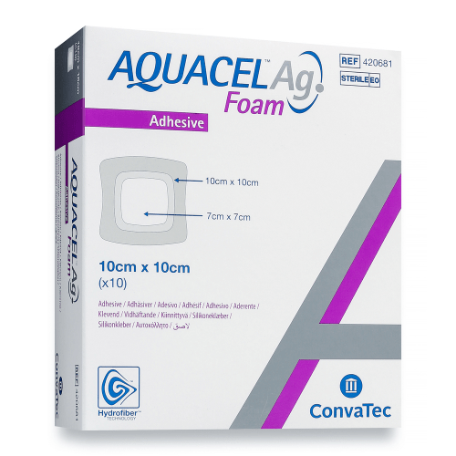 CONVATEC - Aquacel Ag Foam Dressing | 10cm x 10cm | 10 Pack - 2 OPTIONS - CONVATEC - 1 - Health - ThePharmacy